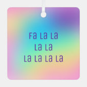 Pastel Rainbow Gradient Ornament Aus Metall (Vorderseite)