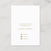 Pastel Rainbow Gradient Script Earring Display Bu Visitenkarte (Rückseite)