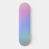 Pastel Rainbow Gradient Skateboard (Vorderseite)