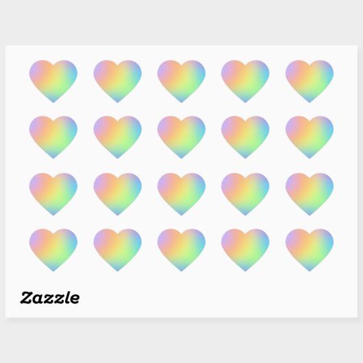 Pastel Rainbow Gradient Sticker (Blatt)