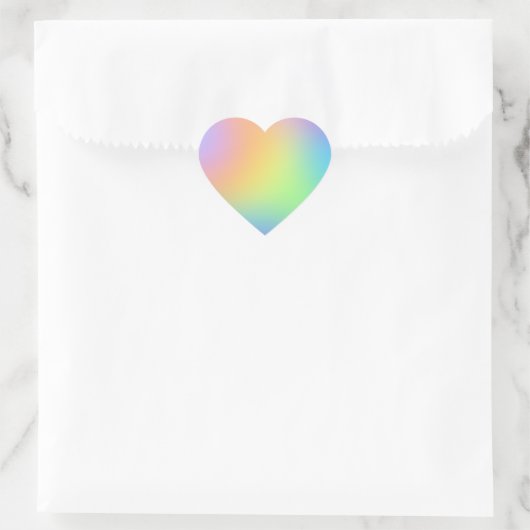 Pastel Rainbow Gradient Sticker (Tasche)