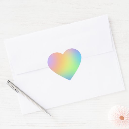 Pastel Rainbow Gradient Sticker (Umschlag)