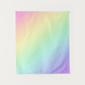 Pastel Rainbow Gradient Tapestry Wandteppich (Vorderseite)