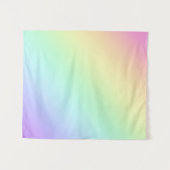Pastel Rainbow Gradient Tapestry Wandteppich (Vorderseite (Horizontal))