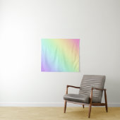 Pastel Rainbow Gradient Tapestry Wandteppich (Beispiel (Horizontal))