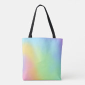 Pastel Rainbow Gradient Tote Bag Tasche (Rückseite)