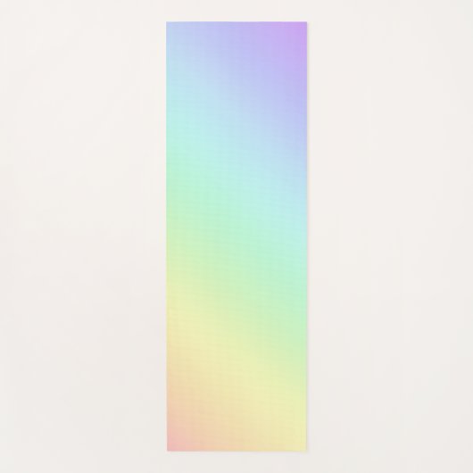 Pastel Rainbow Gradient Yoga Mat Yogamatte (Vorderseite)