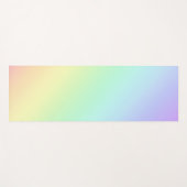 Pastel Rainbow Gradient Yoga Mat Yogamatte (Vorderseite (Horizontal))