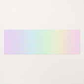 Pastel Rainbow Gradient Yoga Mat Yogamatte (Rückseite (Horizontal))