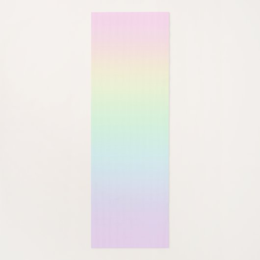 Pastel Rainbow Gradient Yoga Mat Yogamatte (Rückseite)