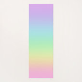 Pastel Rainbow Gradient Yoga Mat Yogamatte (Rückseite)