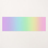 Pastel Rainbow Gradient Yoga Mat Yogamatte (Vorderseite (Horizontal))