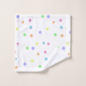 Pastel Rainbow Handtuch Set (Waschlappen)