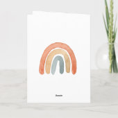 Pastel Rainbow | Happy Birthday Karte (Rückseite)