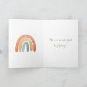 Pastel Rainbow | Happy Birthday Karte (Innenseite)