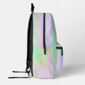 Pastel Rainbow Hologram Watercolor Individuelle Na Bedruckter Rucksack (Links)