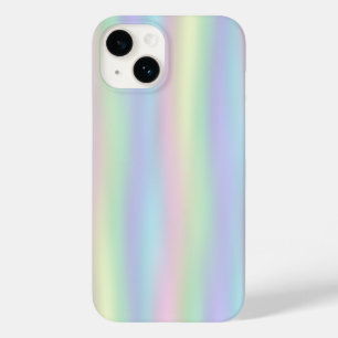 Pastel Rainbow Holographic Benutzerdefinierter T Case-Mate iPhone 14 Hülle