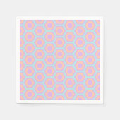 Pastel Rainbow Honeycomb Hexagon Découpage Napkins Serviette (Vorderseite)