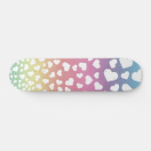 Pastel Rainbow hört für sie Skateboard (Horizontal)