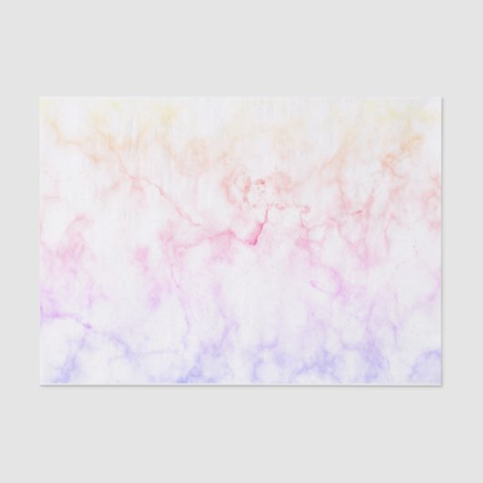 Pastel-Rainbow-Imitat Marmor Seidenpapier (Vorderseite)