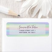 Pastel Rainbow Imitats Holo Rücksendeadresse Etike (Insitu)
