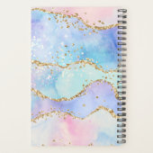 Pastel Rainbow Imitats Sequin Gold Glitzer Agate Planer (Rückseite)