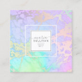 Pastel Rainbow Islands Abstrakt ID798 Quadratische Visitenkarte (Vorderseite)