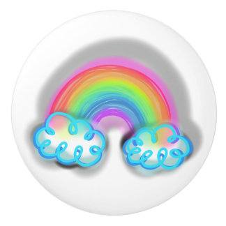 Pastel Rainbow Keramikknauf