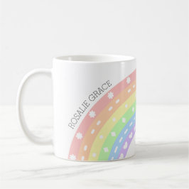 Pastel Rainbow Kids Name Tasse - Mädchen Personali