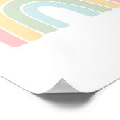 Pastel Rainbow Kinderzimmer Decor Poster (Ecke)