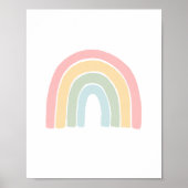 Pastel Rainbow Kinderzimmer Decor Poster (Vorne)