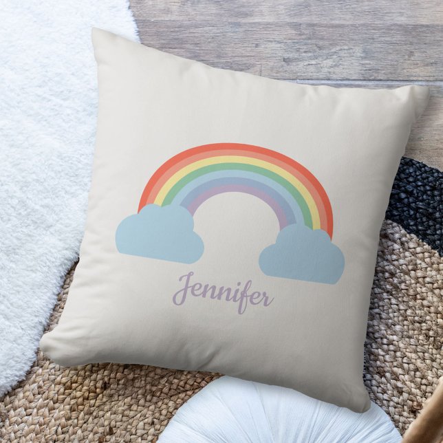 Pastel Rainbow Kissen (Pastel Rainbow Pillow)