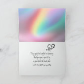 Pastel Rainbow Kitty Beileid Loss Karte (Innenseite)
