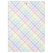 Pastel Rainbow Klemmbrett (Rückseite)