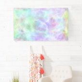Pastel Rainbow Krawatte-Dye Aquarellmalerei Banner (Insitu)