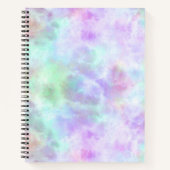 Pastel Rainbow Krawatte-Dye Aquarellmalerei Notizblock (Vorderseite)