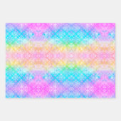Pastel Rainbow Krawatte-Dye Fraktal All-Occasion Geschenkpapier Set (Vorderseite 2)