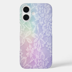 Pastel Rainbow Lace iPhone 16 Hülle