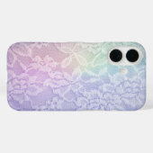 Pastel Rainbow Lace Case-Mate iPhone Hülle (Rückseite (Horizontal))