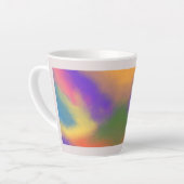 "Pastel Rainbow Latte Tasse - farbenfroh und stilv (Linke Ecke)