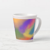 "Pastel Rainbow Latte Tasse - farbenfroh und stilv (Rechte Ecke)