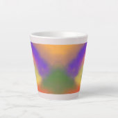 "Pastel Rainbow Latte Tasse - farbenfroh und stilv (Vorderseite)