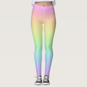 Pastel Rainbow Leggings (Vorderseite)