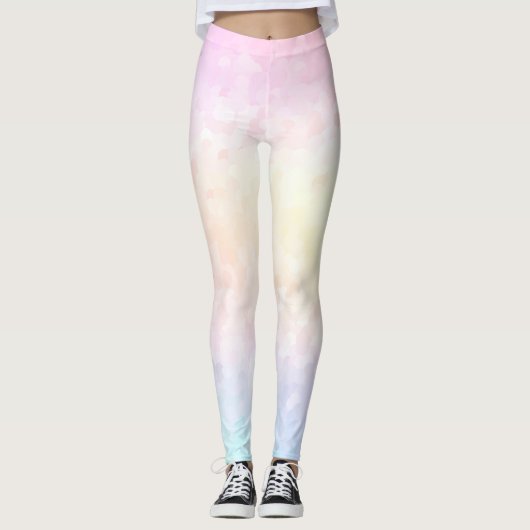 Pastel Rainbow Leggings (Vorderseite)