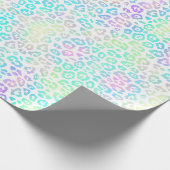 Pastel Rainbow Leopard Muster Geschenkpapier (Ecke)