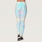 Pastel Rainbow Leopard Muster Leggings (Rückseite)
