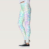 Pastel Rainbow Leopard Muster Leggings (Links)