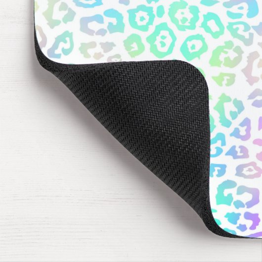 Pastel Rainbow Leopard Muster Mousepad (Ecke)