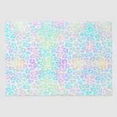 Pastel Rainbow Leopard Muster Seidenpapier (Vorderseite)