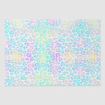 Pastel Rainbow Leopard Muster